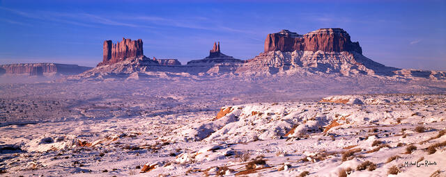 Winter Sunrise at Monument Valley print