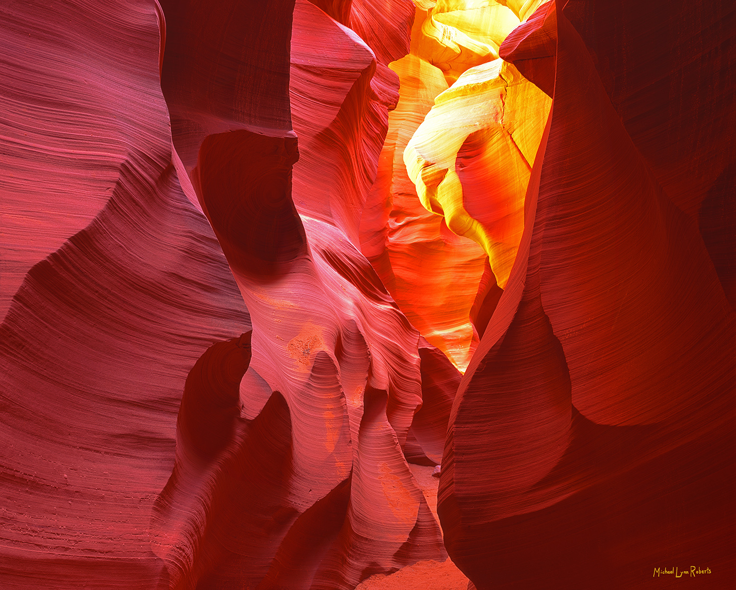 I came to this amazing open chamber in Lower Antelope Canyon on one visit. I was nearing the end of my allotted time and was...