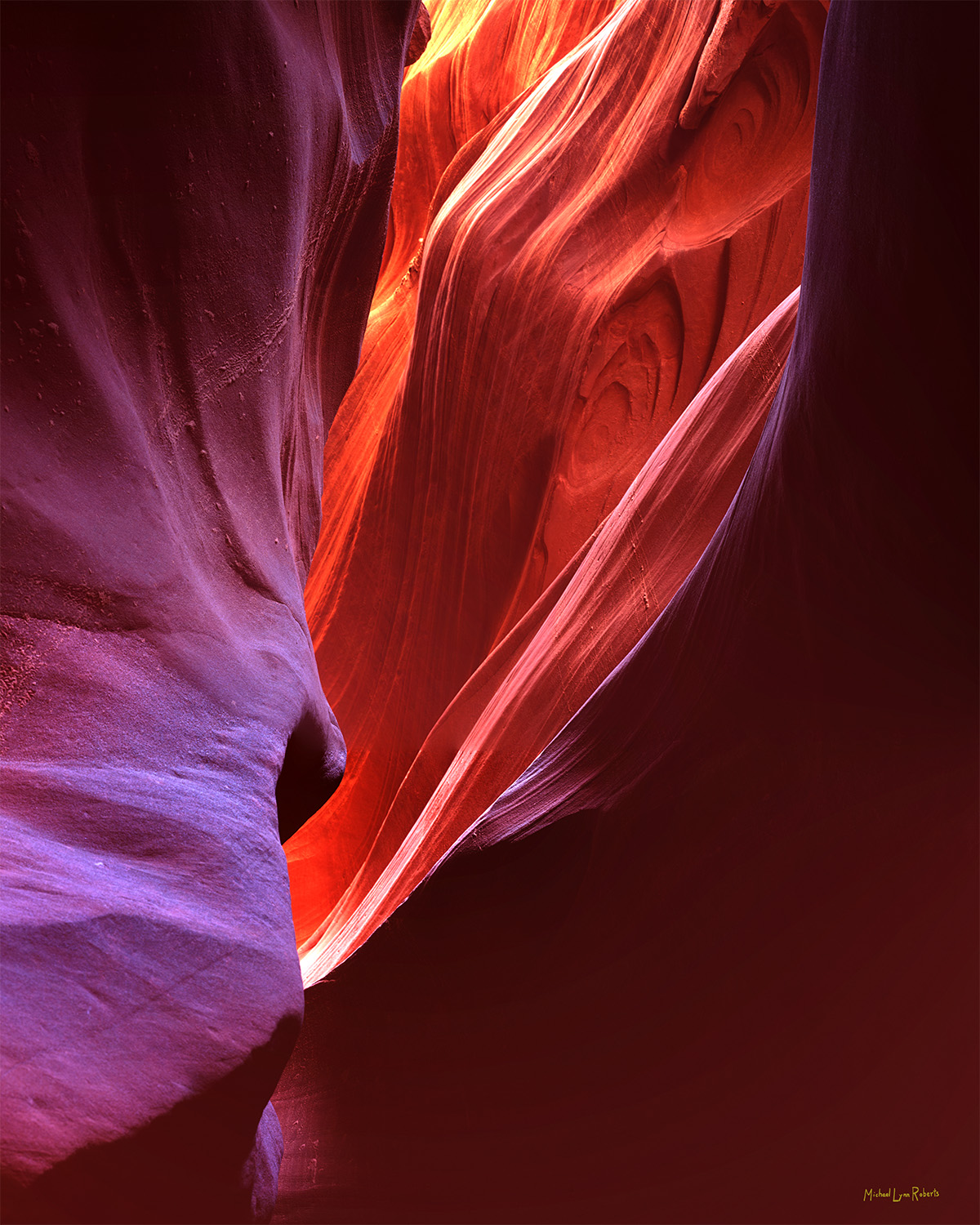 For eight years, at least once a year, I wandered through Lower Antelope Canyon, a Navajo Tribal Park, with my 4x5 and 8x10 cameras...