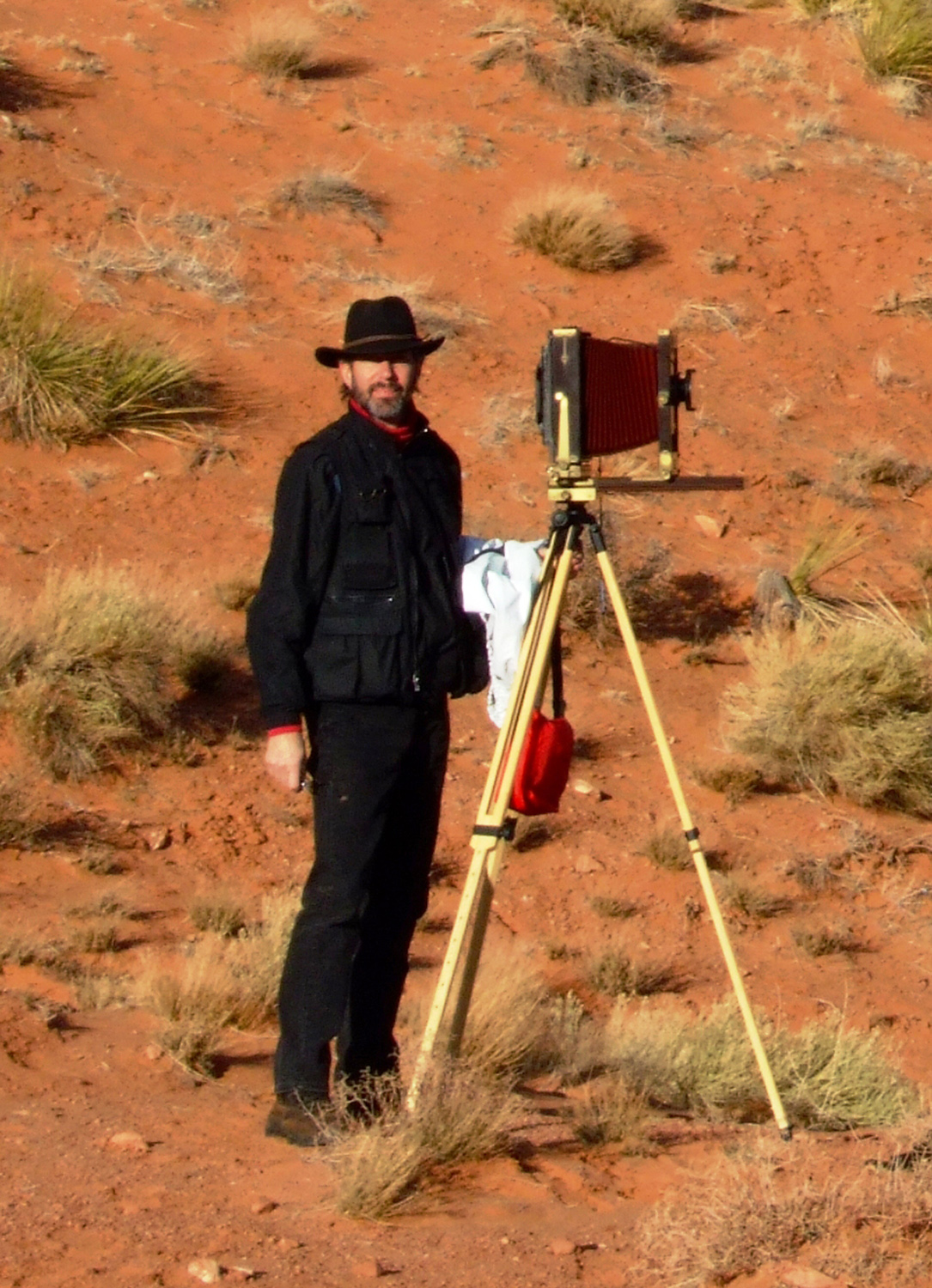 Michael on location in Monument Valley, 2006. Photo by Theresa Roberts.